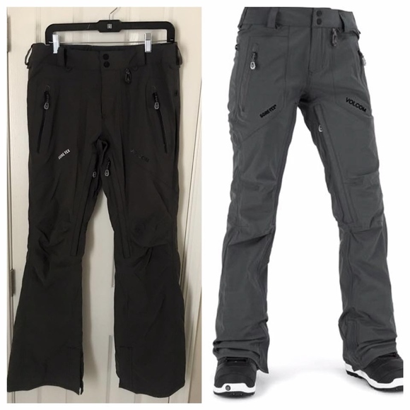 Volcom Pants - Volcom Womens Goretex Snow Pant, Dark Gray, MD/LG